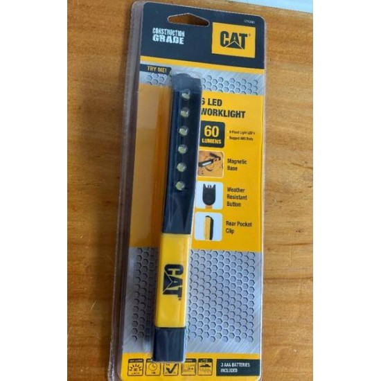 Genuine CAT 60LM - 6 LED WORK LIGHT (YELLOW) NEW IN PACKAGE