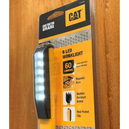 Genuine CAT 60LM - 6 LED WORK LIGHT (YELLOW) NEW IN PACKAGE
