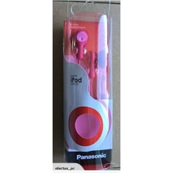 PANASONIC EarDrops PINK EARPHONES For Mobile Phones, iPod, MP3 etc