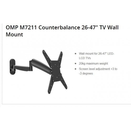OMP Global Style Counterbalance TV Wall Mount 26 - 47 + Fast Shipping